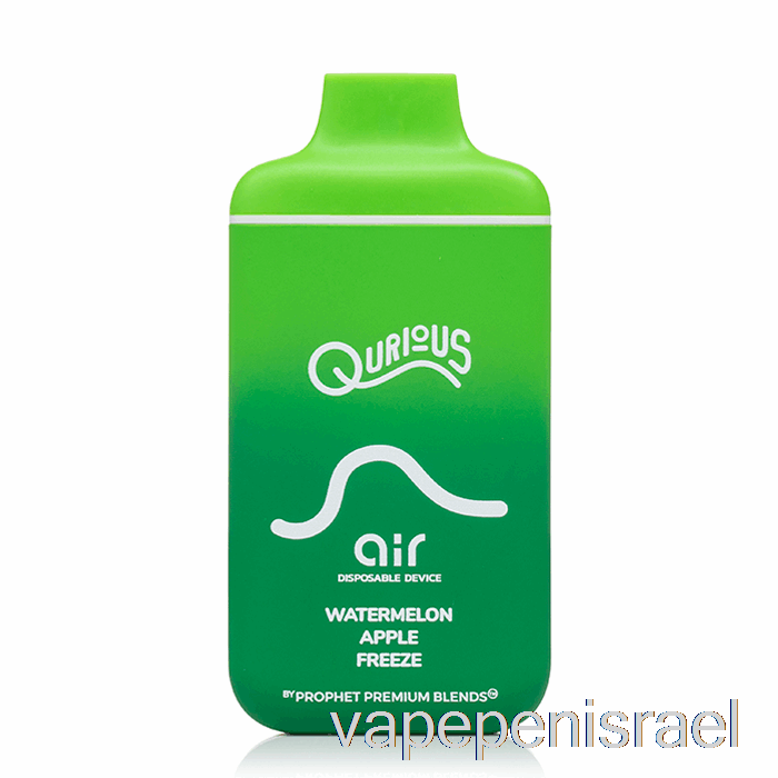 חד פעמי Vape Israel Qurious Air 6000 חד פעמי הקפאת תפוח אבטיח